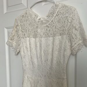 White Lace Romper